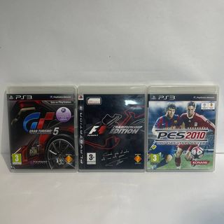 Pack 3 Juegos PS3: Gran Turismo 5, F1, PES 2010