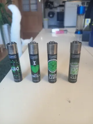 4 Clippers Colección Hojas Verdes