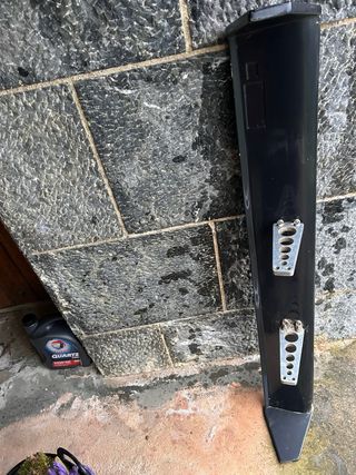 Alerón deportivo coche negro 129 cm