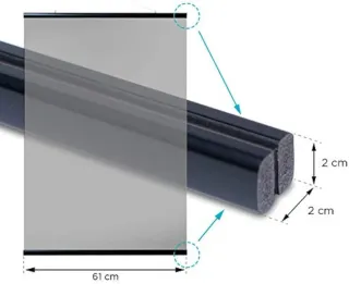 Colgador de póster magnético vertical