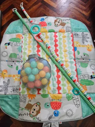 Piscina de Bolas Bebé con Arcos y Pelotas