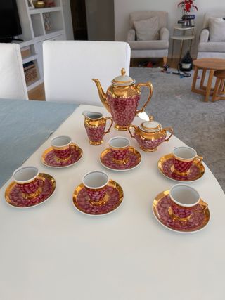 Juego de café de porcelana