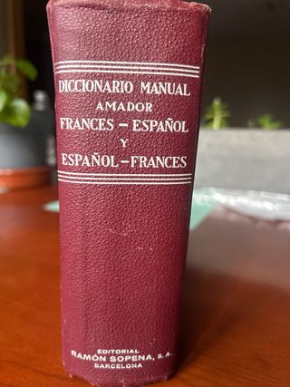 Diccionario Coleccionistas 1957 Español-Frances