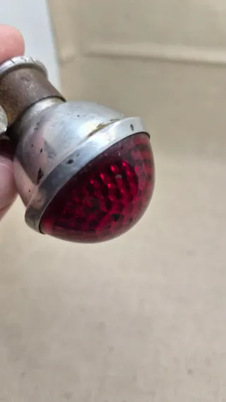 Vecchio Fanale Posteriore Bici Epoca Antica luce