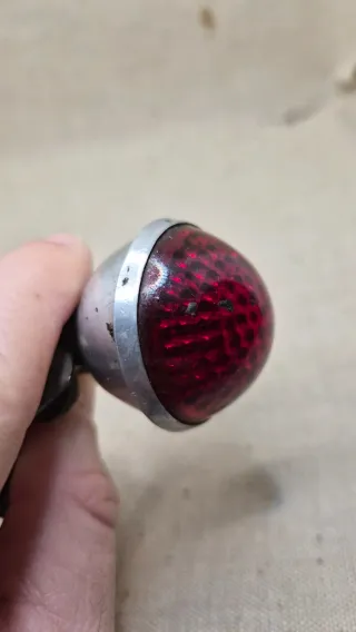 Vecchio Fanale Posteriore Bici Epoca Antica luce