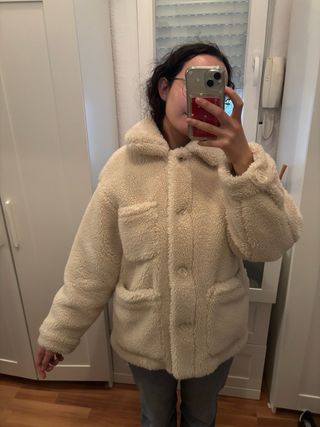 Chaqueta borreguito Pull&Bear Beige