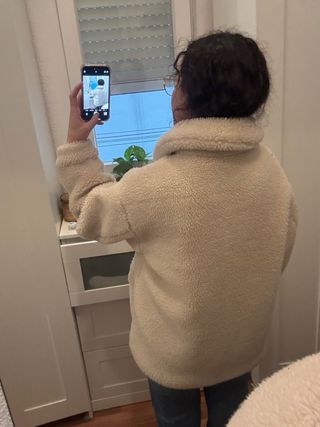 Chaqueta borreguito Pull&Bear Beige