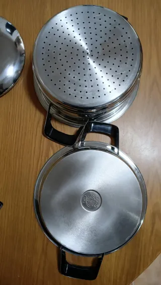 Olla AMC 24 x 6 cm cm  Visiotherm y Vaporera