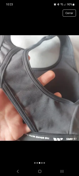 Top Deportivo Adidas Gris Talla XS