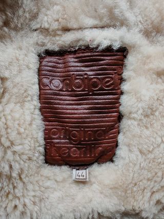 Montone Shearling Vera Pelle Conpibel Vintage Uomo