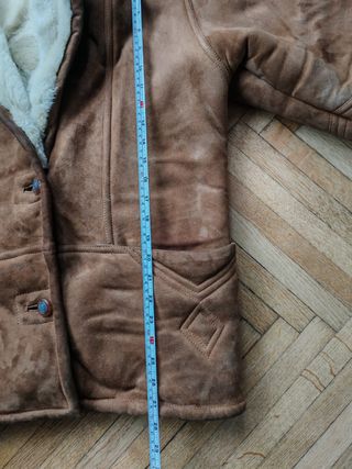 Montone Shearling Vera Pelle Conpibel Vintage Uomo