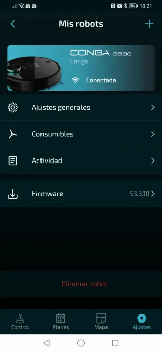 Robot Aspirador Conga 3890
