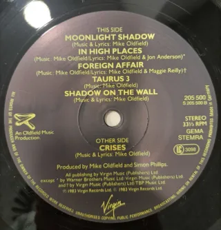 Mike Oldfield Crises LP Vinilo