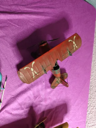 Lote 3 Aviones Juguete Metal