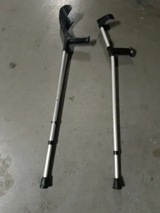 Muletas ortopédicas ajustables