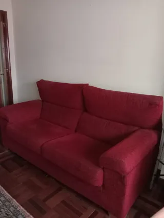 Sofá de 2 plazas rojo