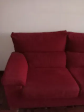 Sofá de 2 plazas rojo