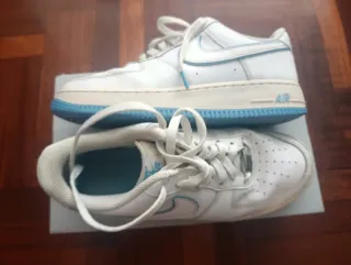 Nike Air Force 1 White Blue T.42 Originales