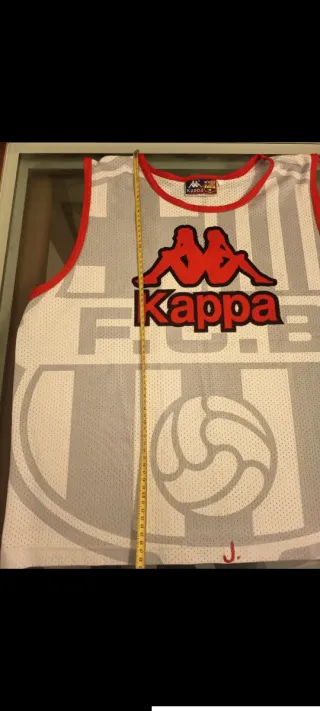 Peto FC Barcelona Kappa Gris/Blanco