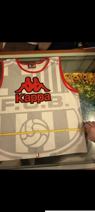 Peto FC Barcelona Kappa Gris/Blanco