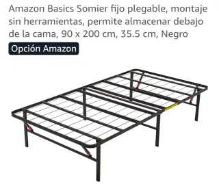 Somier plegable Amazon Basics 90x200