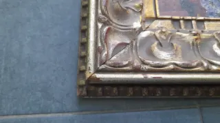 Cuadro óleo. Bodegón flores de M. Benigna Coto