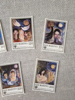 Serie Francobolli San Marino Anno Fanciullo