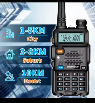 Baofeng UV-5R 8W PROGRAMADOS BATERIA 2200 mAh