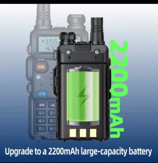Baofeng UV-5R 8W PROGRAMADOS BATERIA 2200 mAh