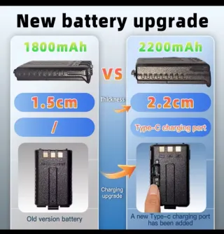 Baofeng UV-5R 8W PROGRAMADOS BATERIA 2200 mAh