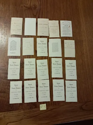 Lotto 20 santini vintage, anche XIX sec.