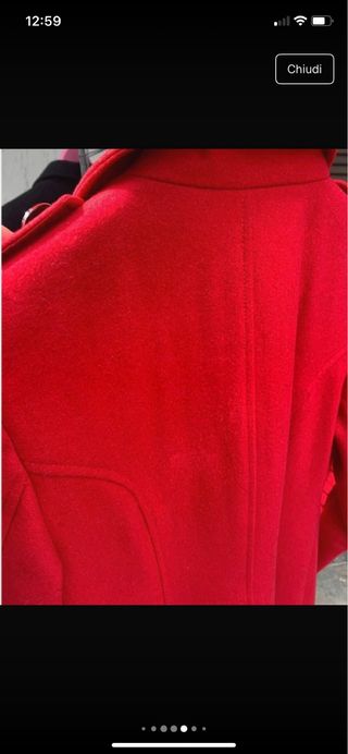 Cappotto rosso donna taglia M