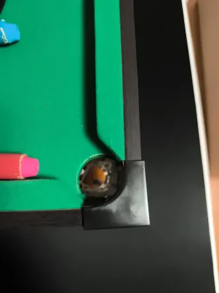 Mini mesa de billar 64x37cm