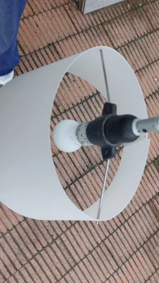 Lote 4 lámparas decorativas plata y abs