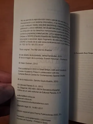 La guerra y su sombra