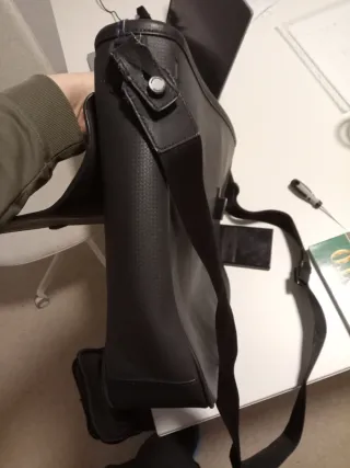 Maletín Montblanc Cuero Negro Trabajo Ordenador