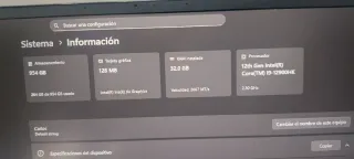 Portátil Intel i9. Ninkear Plata/Negro, charlable