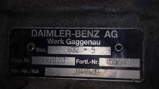 CAJA CAMBIOS MERCEDES-BENZ SPRINTER CAMIÓN DOKA 7