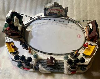 Maqueta Pista Patinaje simil hielo Luces, 2 pistas