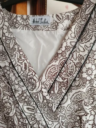 Vestido Michel Kors Marrón y Blanco