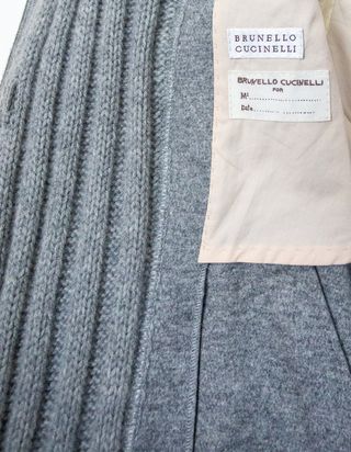 Cappotto Brunello Cucinelli Cashmere Grigio