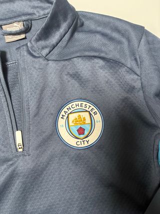 Sudadera Puma Manchester City Azul/Gris
