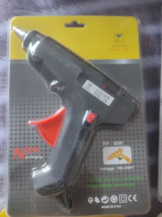 Pistola de cola caliente punta metálica 60W