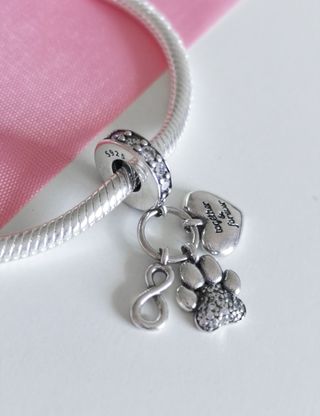 CHARM HUELLA PERRO GATO INFINIT PARA PANDORA CAJA