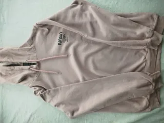 Sudadera NASA rosa con capucha