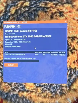 PC Gaming MSI i3 10th GTX 1060 16GB RAM 500GB SSD