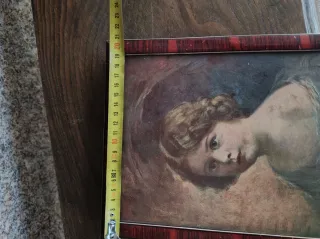Cuadro antiguo retrato mujer