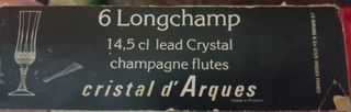 Set 6 Flûtes Champagne Longchamp 14.5 cl