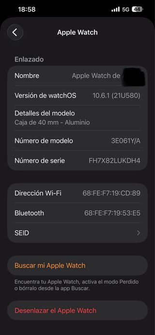 Apple Watch Series 2 Oro Rosa
