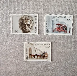 Set 3 francobolli San Marino Europa 79